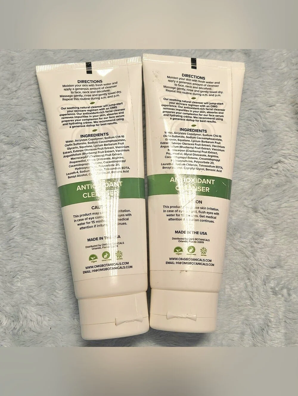 Set Of 2 OMGBotanicals Antioxidant Cleanser